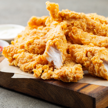 BROASTED CHICKEN STRIPS FROZEN( Pack of 400.gm )